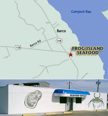 Frog Island Seafood location